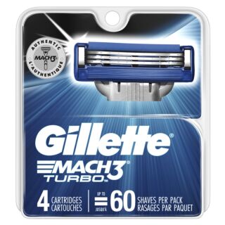 Gillette : Mach 3 Turbo Cartridge - Pack Of 4