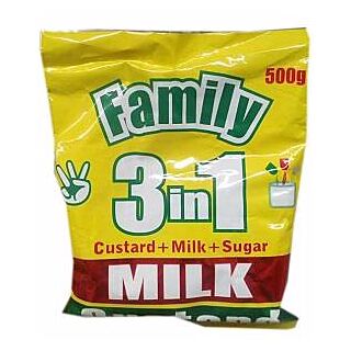 Family Milk Custard 500G Milk (3In1) Custard Sache