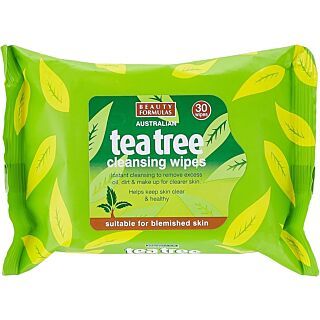 Beauty Formula Tea Tree Facial Wipes 30
