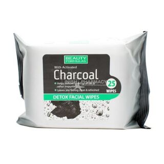 Beauty Formula Charcoal Facial Wipes 25