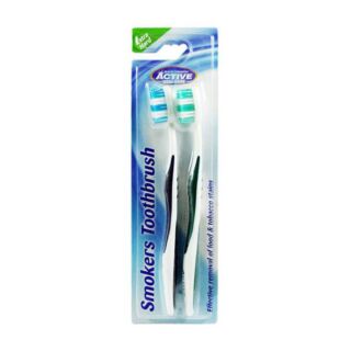 Beauty Formula Smokers Toothbrush Ex Hard 2 Pack