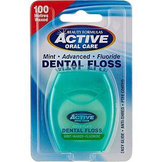 Beauty Formula Floss 100M Mint Waxed - Green