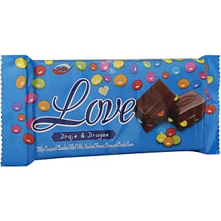 Cagla Love Chocolate Bar Dragee 80G