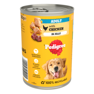 PEDIGREE CAN IN JELLY MIX 385G