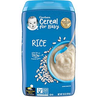 Gerber Cereal Rice 160Z (454G)
